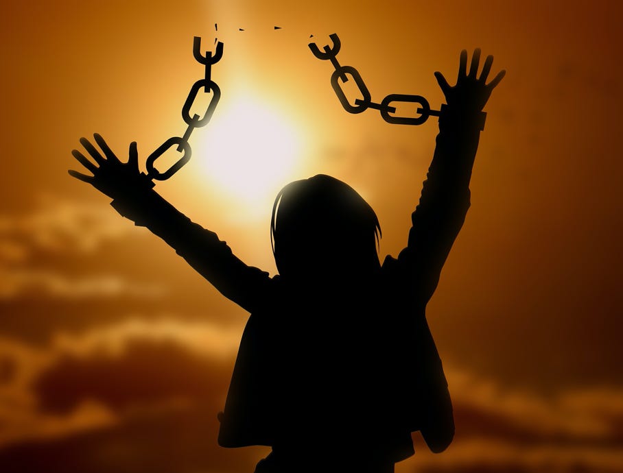 be free of trapped emotions